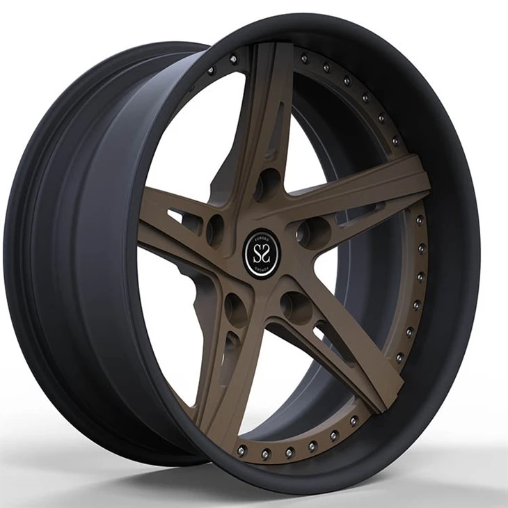 5x165.1 20x9.0 sérsniðnar 2-PC falsaðar felgur fyrir Land Rover Defender