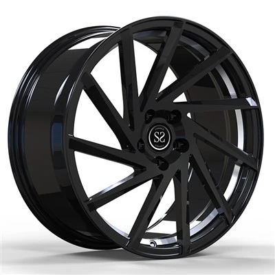 BMW M850i 21x10 og 21x11,5 gljáandi svört sérsniðin svikin tvíburahjól
