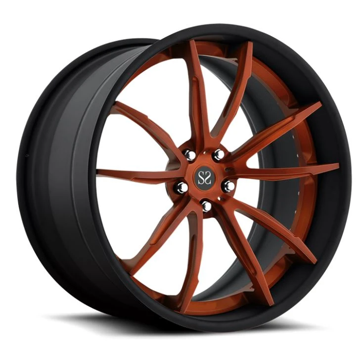Svikin 2 stykki burstað tunna 5X112 5X130 Felgen