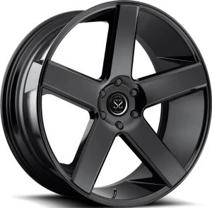 10Jx22 Sérsniðin Land Cruiser Prado 1-PC Gloss Black Smurður Hjól