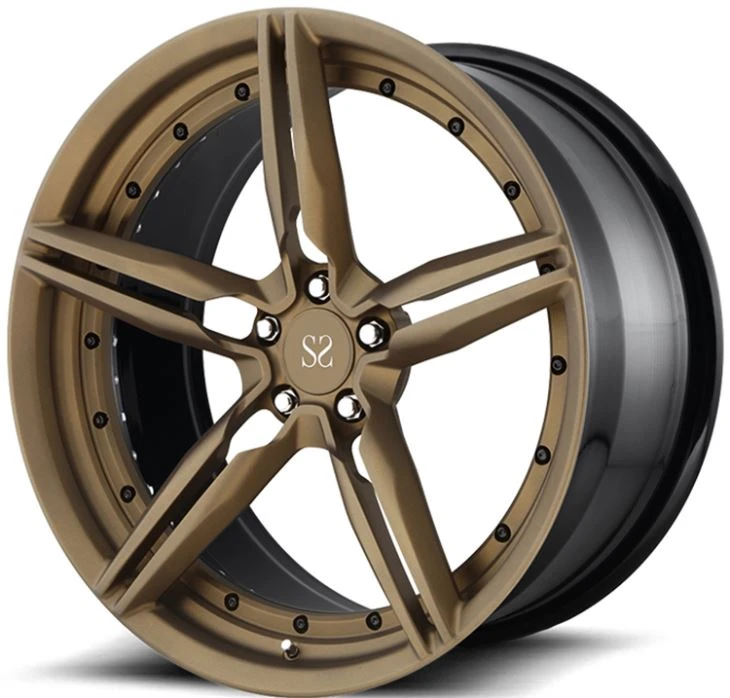 2-PC Matte Double Dark Tint Forged Wheels For Audi S7