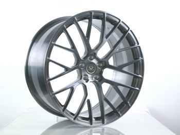 1-stykki 20x9.5 20x10 svikin hjólbyssa Málmburstaðar felgur fyrir Porsche Macan