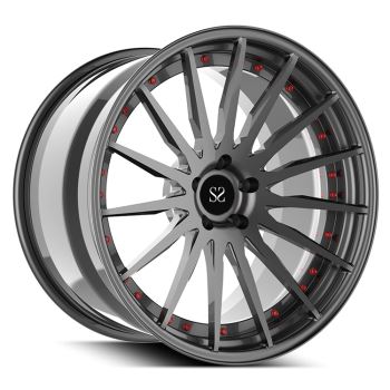 6061-T6 álfelgur Sérstakir 2-tölvu smíðaðir álfelgur 5x120 fyrir BMW 5-seríu