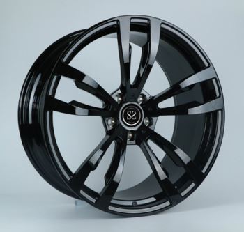 Glanssvart málningarhúð svikin hjól 21 tommu fyrir BMW X5M