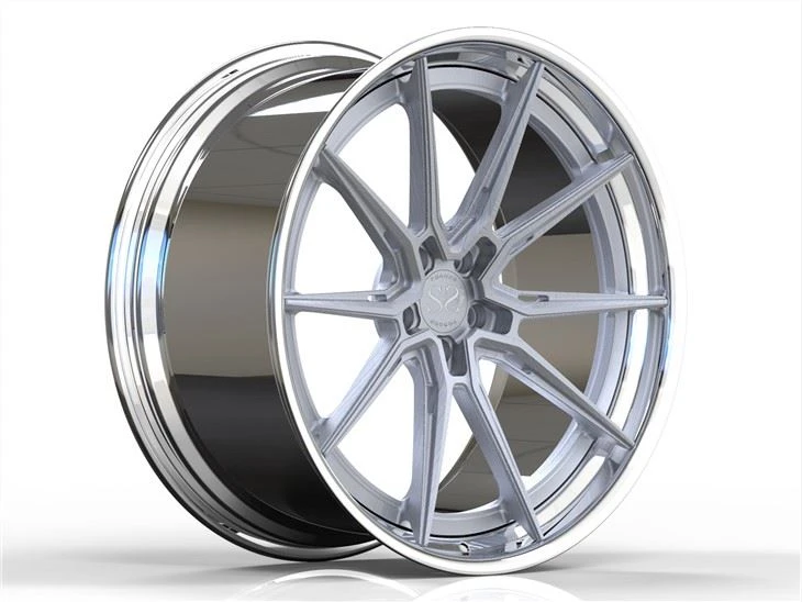 2 stykkja 20 tommu 5x112 álfelgur burstað grá pússuð tunna fyrir Mercedes BMW X3 smíðaðar felgur