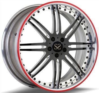 22 lúxusbílafelgur sérsniðnar 2 - stykki smíðaðar álfelgur, úr 6061-T6 álfelgur, fyrir Lamborghini J514 Aventador