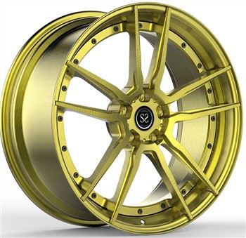 Passa á BMW X5 G05 sérsniðin gull 2-PC svikin álfelgur 5x112 stærð 18 19 20 21 og 22 tommur