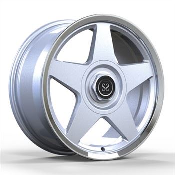 Silfurmálunarhönnun 21 tommu sérsniðin 2-PC felgur fyrir Ferrari