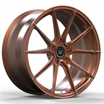 SS1061 Staggered 19 20 21 Brons 1-PC Sérsniðin svikin hjól fyrir Lamborghini