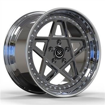 Pólsk tunna auk grár diskur sérsniðin 2-PC svikin álfelgur 5x112 21 tommu passa við BMW M5 F90 2018