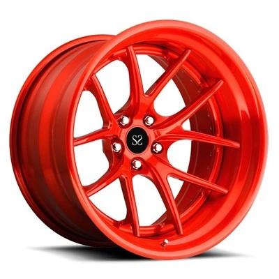Svikin sérsniðin álfelgur Red Machine Face 5x114,3 Fyrir 488 GTB felgur 18 19 20 21 22tommu 2-PC